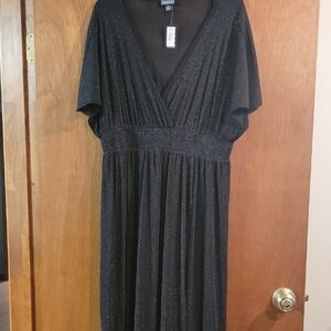 Torrid Black Glitter Maxi Dress